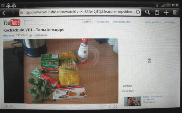 YouTube im Browser