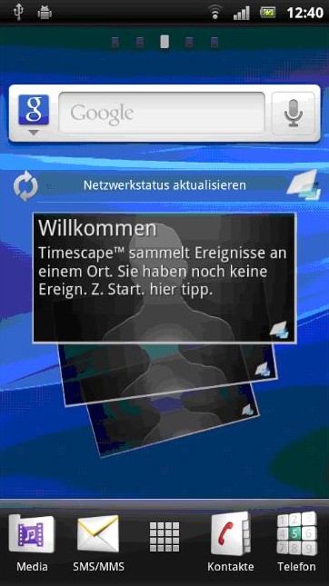Startscreen