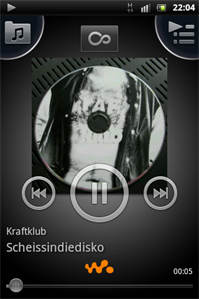 Sony Ericsson Live mit Walkman: Player Sony Ericsson Live mit Walkman: Player