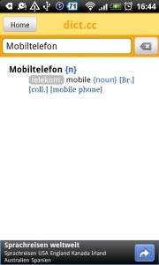 dict.cc Übersetzung