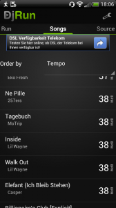 DjRun: Musik nach Taktrate sortiert DjRun Musik nach Taktrate sortiert
