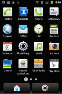 App Menü