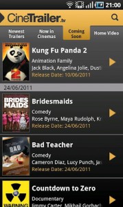 CineTrailer Kino (Quelle: Google Play Store) CineTrailer Kino (Quelle: Google Play Store)