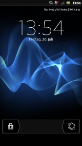 Sony Xperia P Lockscreen