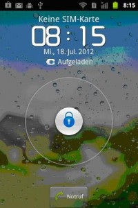 Huawei Ascend Y 200, Logscreen - (Foto: N-Droid) Abbildung zum Artikel „Huawei Ascend Y200 im Test – Mehr als ein günstiges Android-Zweitgerät?“