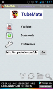 TubeMate Offline Home