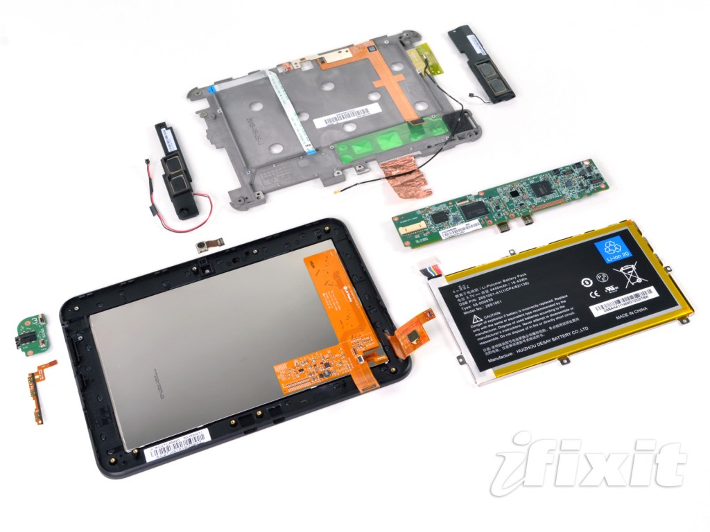 Amazon Kindle Fire HD im Teardown (Bild: iFixit) Amazon Kindle Fire HD im Teardown (Bild: iFixit)