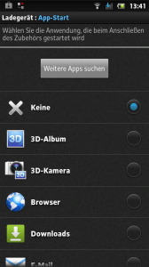 Sony Xperia U: Bedienoberfläche