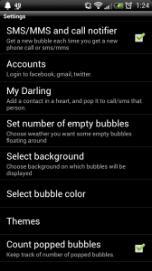 Notification Bubbles - Einstellungen Notification Bubbles - Einstellungen