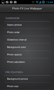 Abbildung zum Artikel „Photo FX Live Wallpaper – Live-Hintergrund aus eigenen Fotos zusammenstellen“