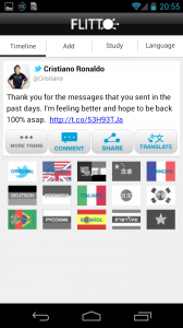 Flitto: Tweet-Ansicht Flitto Tweet Ansicht