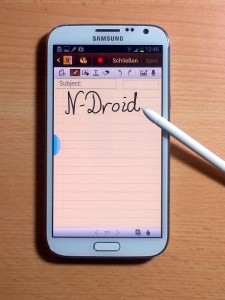 Galaxy Note II Notizen
