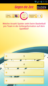 Gegen die Zeit - Fragebeispiel für Anfänger
