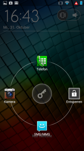 Motorola Razr i Lockscreen
