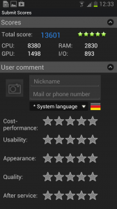 Samsung Galaxy Note II AnTuTu Benchmark