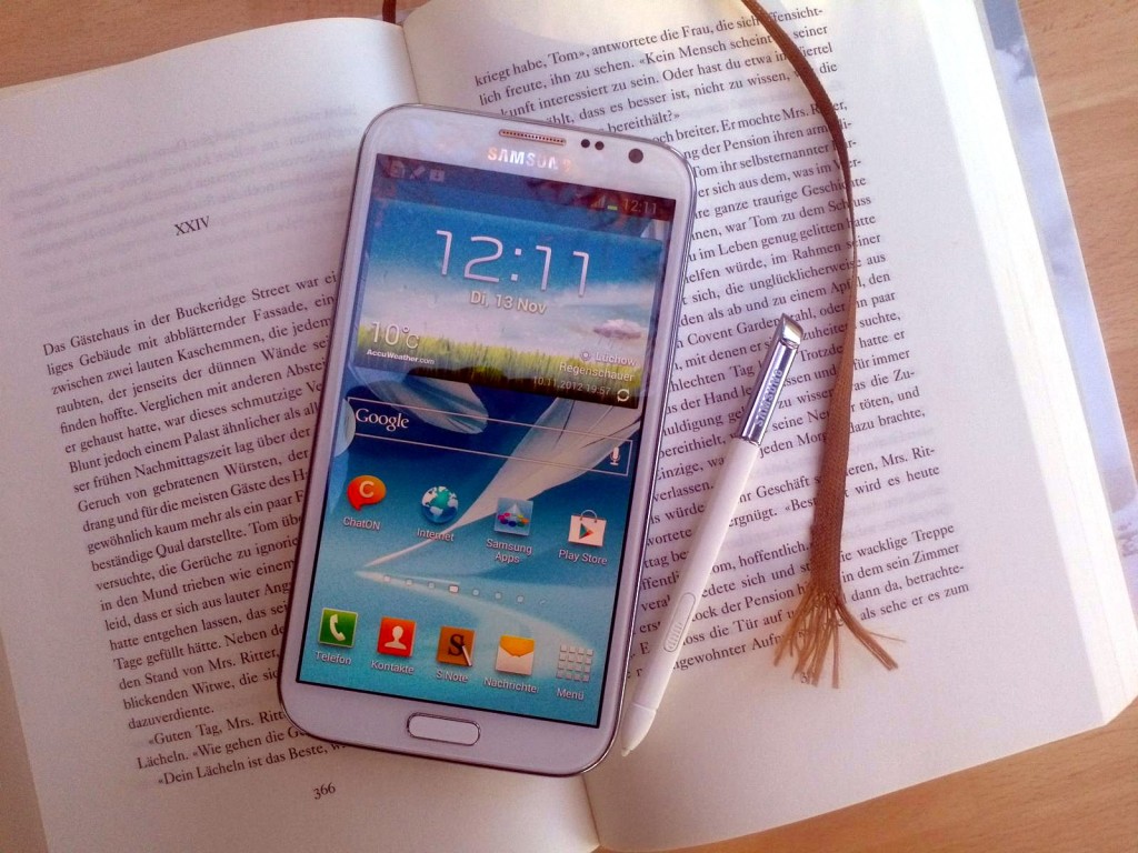 Samsung Galaxy Note II - Display (Bild: N-Droid) Samsung Galaxy Note II Display