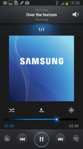 Samsung Galaxy Note II Music Player