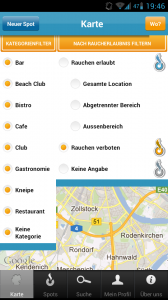 Smoke-Spots-Karte und Filter Smoke-Spots-Karte und Filter