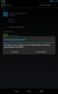 Abbildung zum Artikel „Android-Tutorial: Unter Android 4.2 ein zweites Nutzerprofil einrichten“
