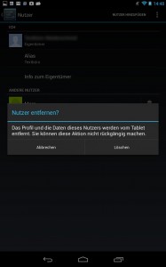 Android: 4.2: Neues Nutzerprofil anlegen Android: 4.2: Neues Nutzerprofil anlegen