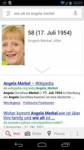 Knowledge Graph auf dem Galaxy Nexus