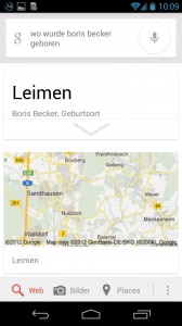 Knowledge Graph auf dem Galaxy Nexus