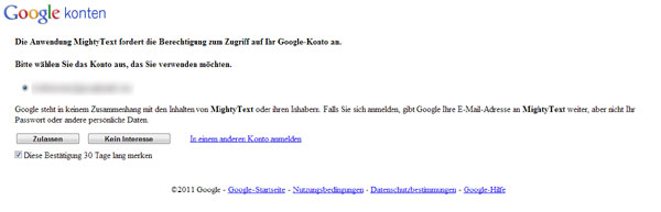 Mightytext: SMS am PC Mightytext: SMS am PC