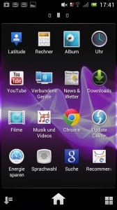 Sony Xperia J: App Drawer
