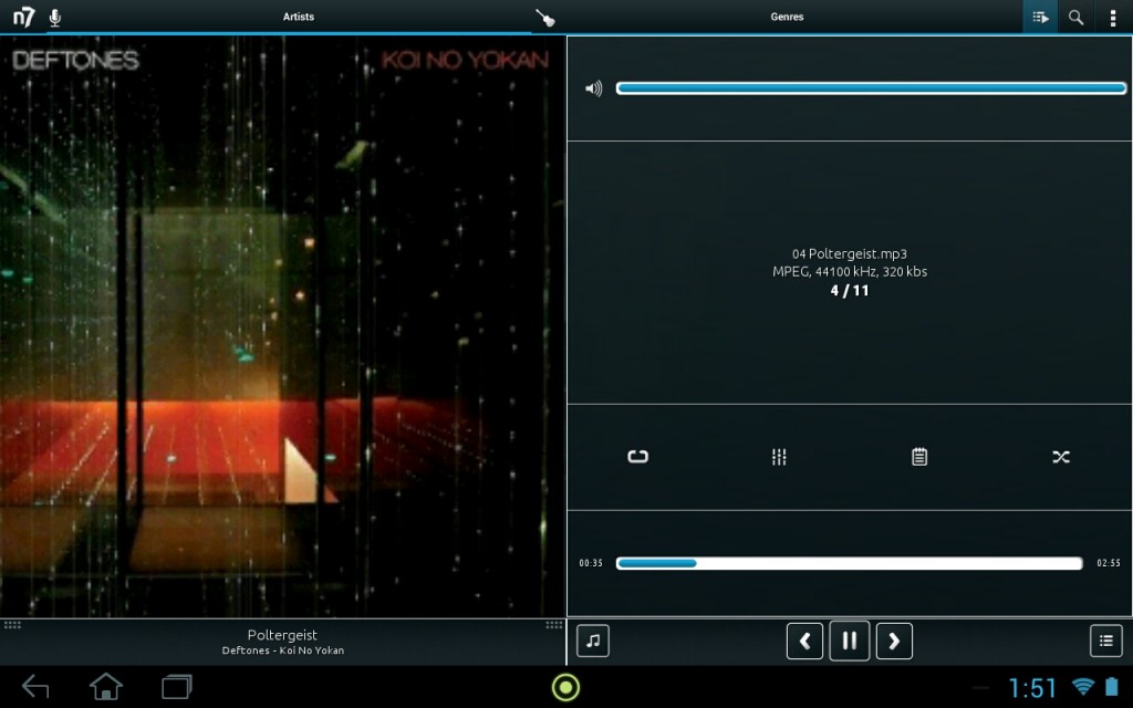Acer Iconia Tab A510 - Musikwiedergabe