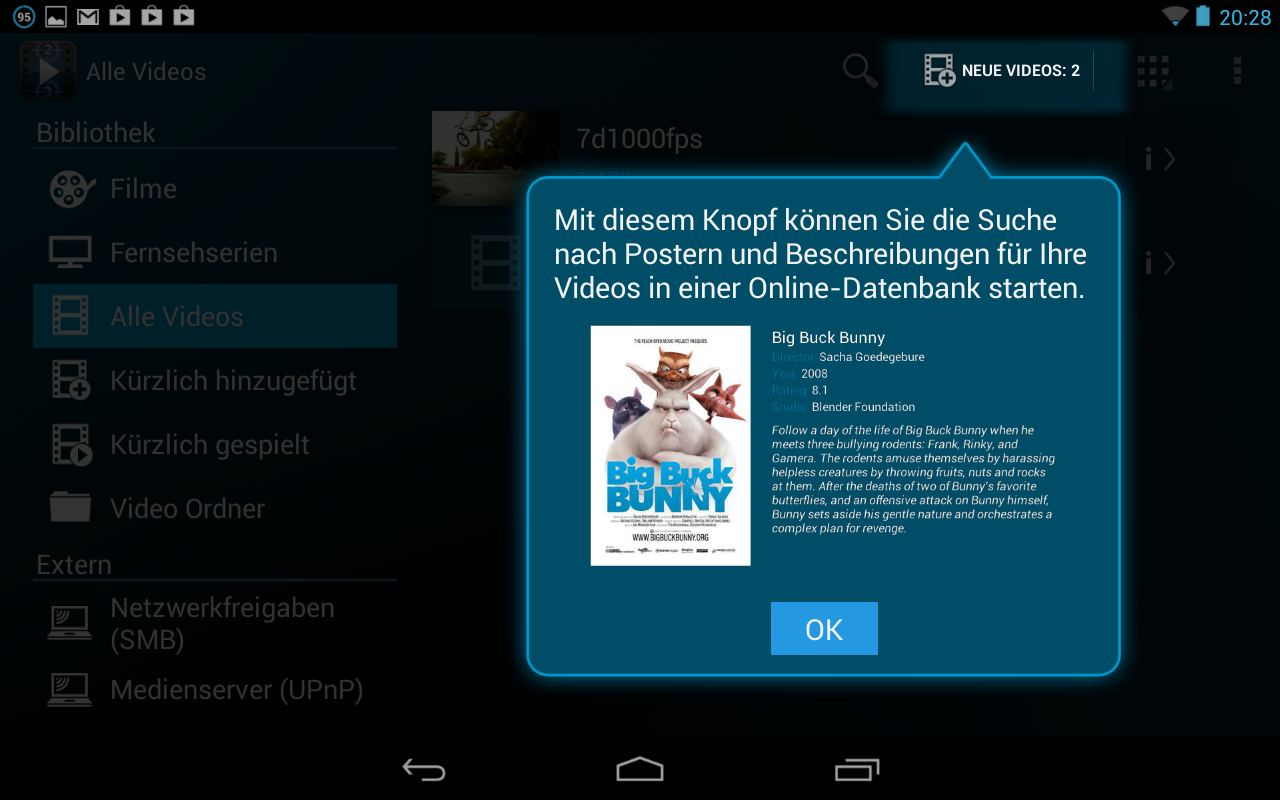 Archos Video Player Hilfe