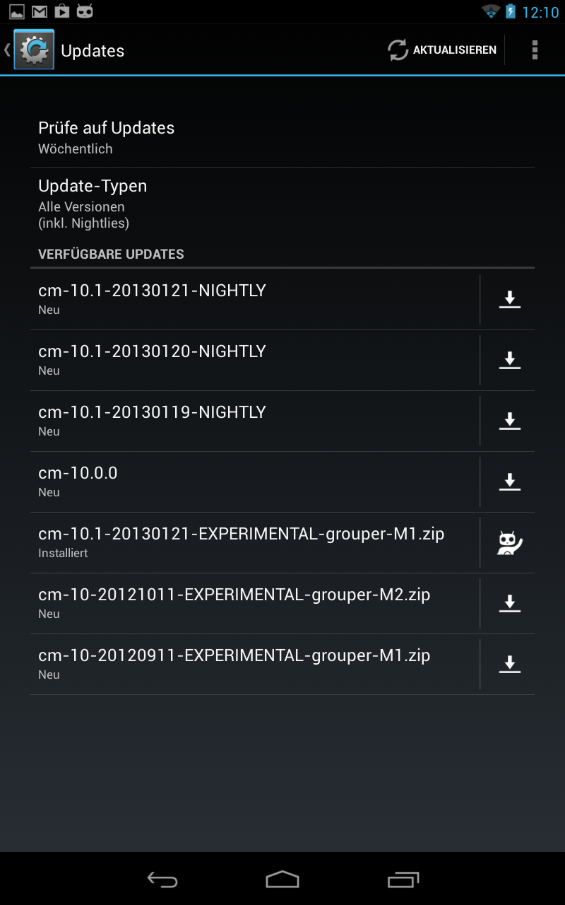 CM10 Updates 2