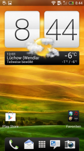 HTC One X+ Startscreen