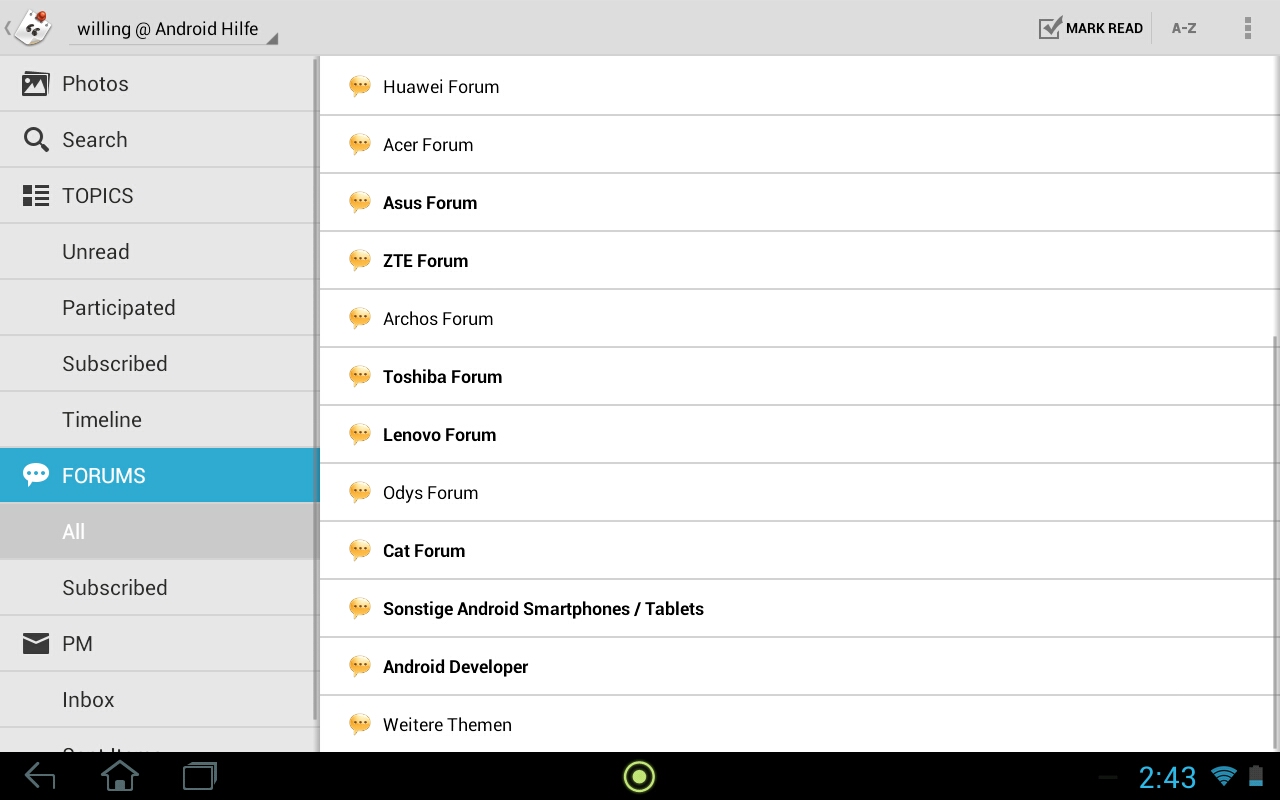 Tapatalk HD - Forumsübersicht Tapatalk HD - Forumsübersicht