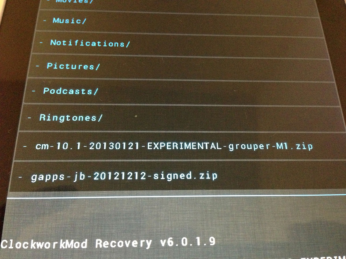 Recovery Dateiauswahl