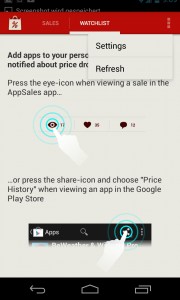 AppSales: Watchlist