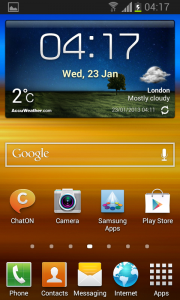 Android 4.1.2 auf dem Galaxy S II (Bild: sammobile) Android 4.1.2 auf dem Galaxy S II (Bild: sammobile)