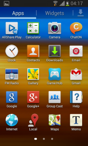 Android 4.1.2 auf dem Galaxy S II (Bild: sammobile)