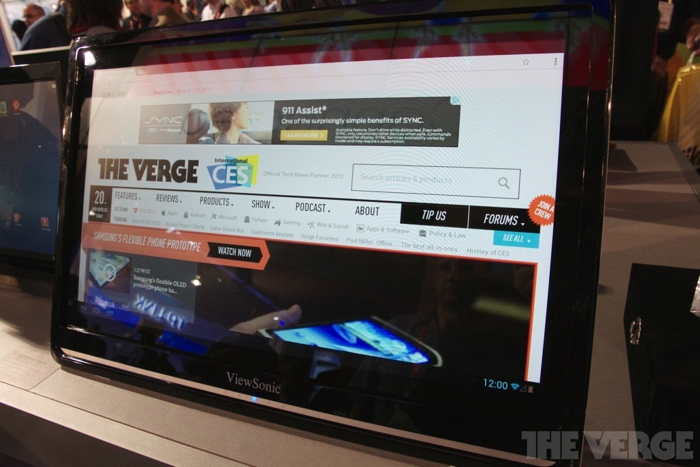 Viewsonic 24-Zoll-Gerät (Bild: The Verge) Viewsonic 24-Zoll-Gerät (Bild: The Verge)