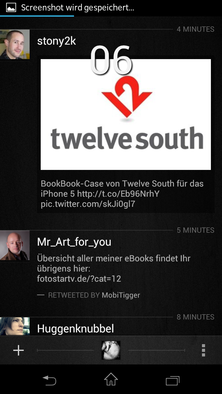 Carbon Anzeige neuer Tweets