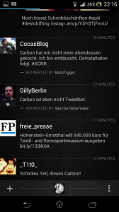 Carbon - Retweetanzeige Carbon Retweetanzeige