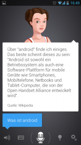 Abbildung zum Artikel „Test: Assistent – Amüsante Sprachsteuerung für Android-Smartphones“
