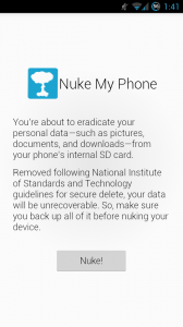 Nuke My Phone - Vor dem Löschen