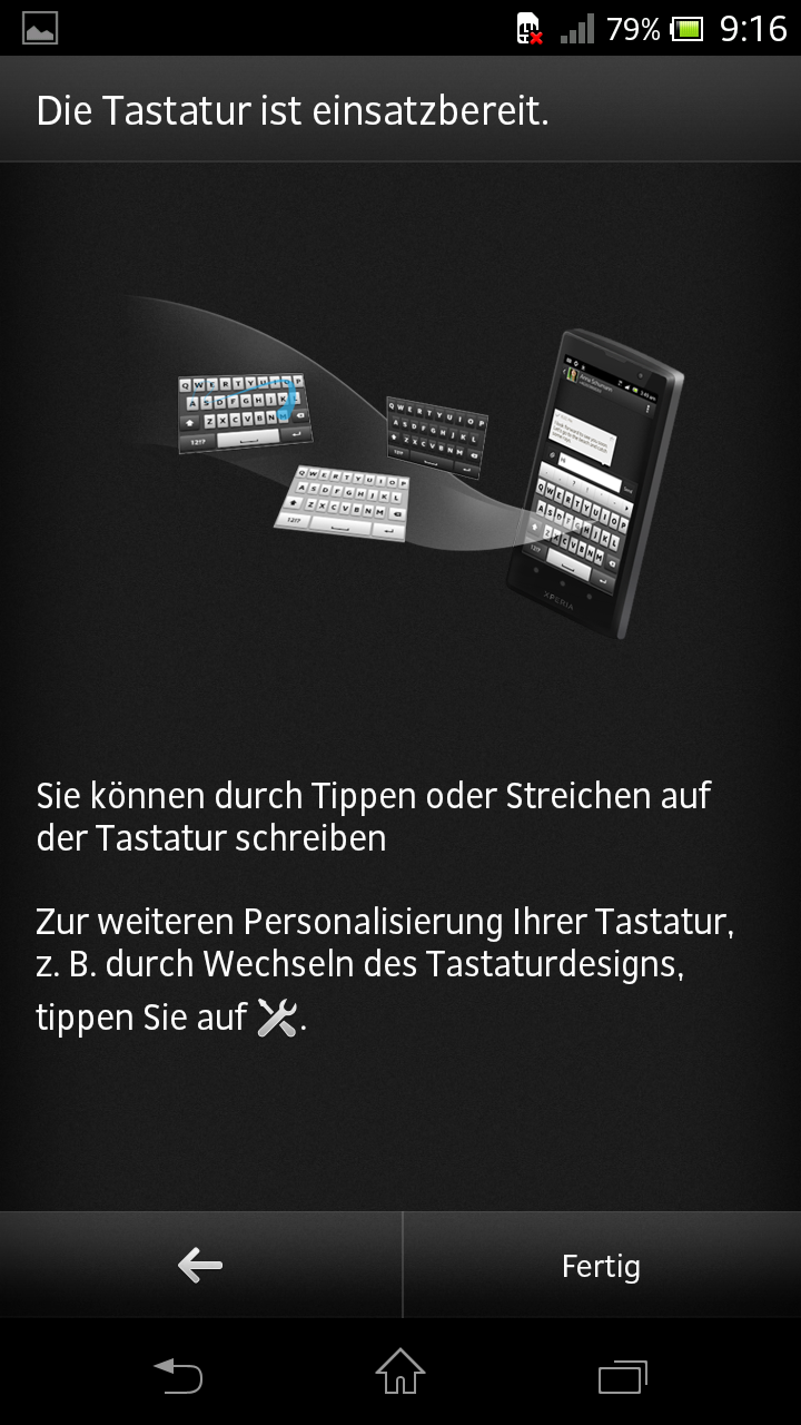 Xperia T Tastaturpersonalsierung 09