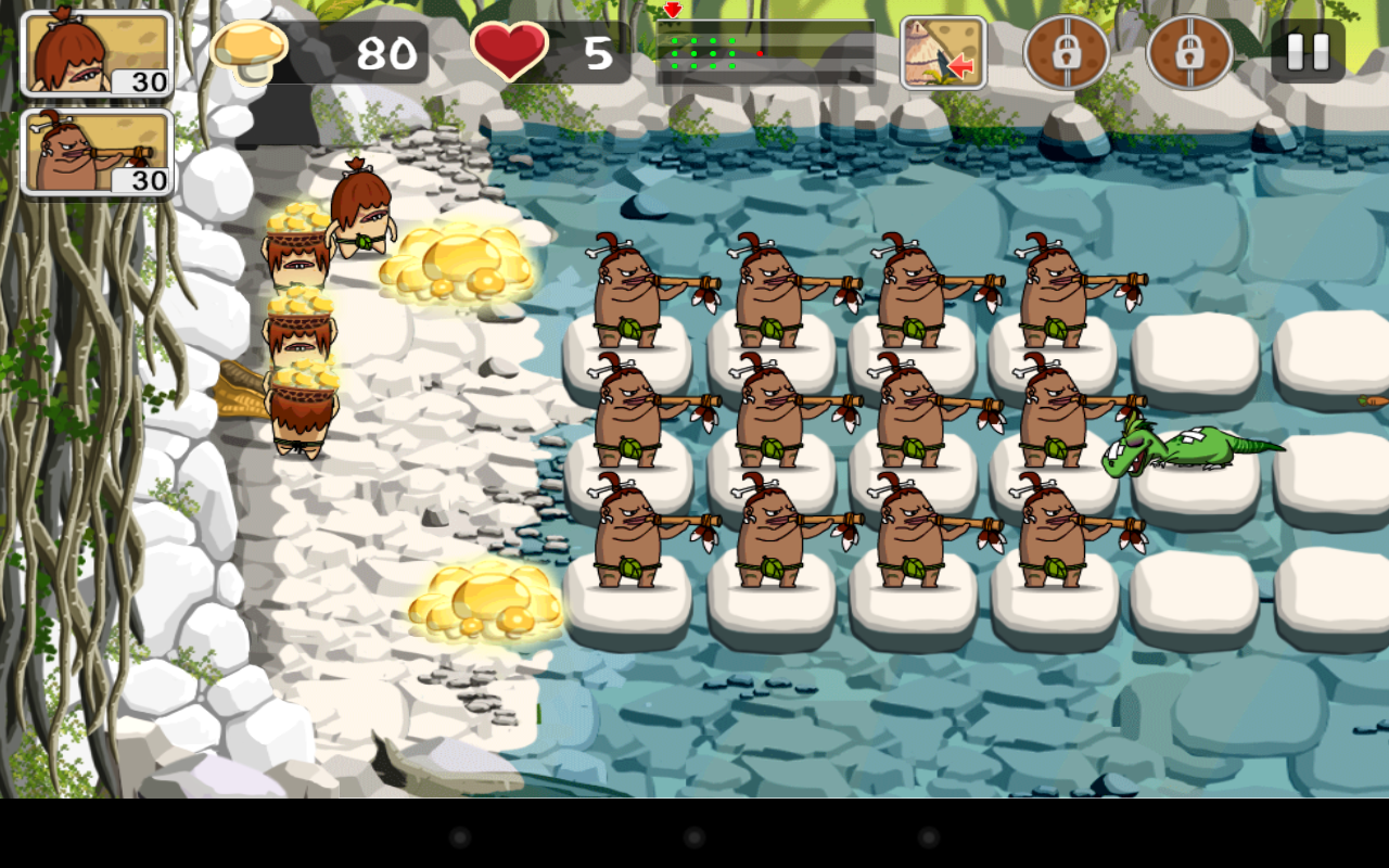 Dino vs Caveman InGame