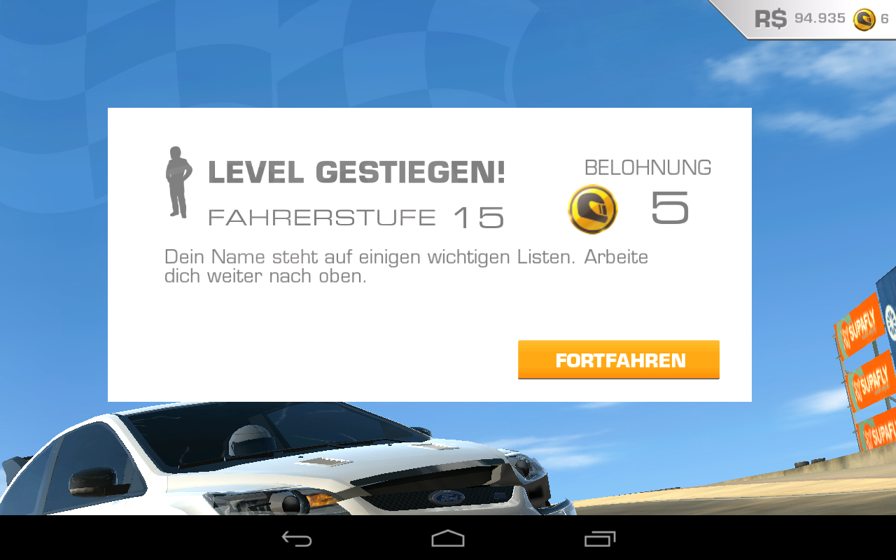 RR 3 Levelaufstieg
