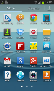 Samsung Galaxy S2 Plus - App-Menü (Bild: N-Droid) Screenshot 2013 02 25 12 03 53
