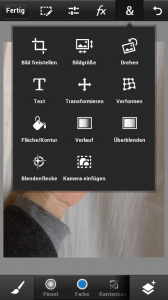 Photoshop Touch for phone - Umwandeln Abbildung zum Artikel „Test: Photoshop Touch for phone – Mach Dir selbst ein Bild!“