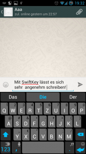 SwiftKey Tastatur - Tastaturlayout