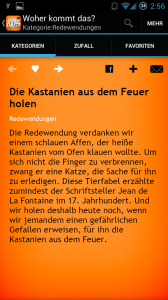 Woher kommt das - Erklärung