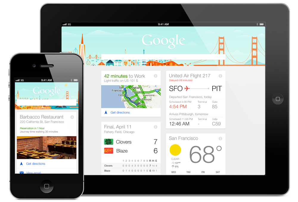 Google Now für iOS Google Now für iOS